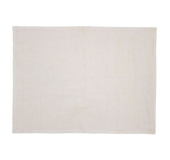 French Linen 33x45cm Placemat Pebble
