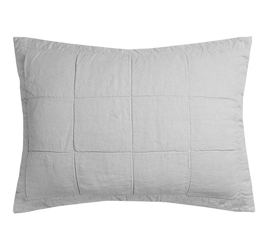 French Linen Standard Pillowsham Silver