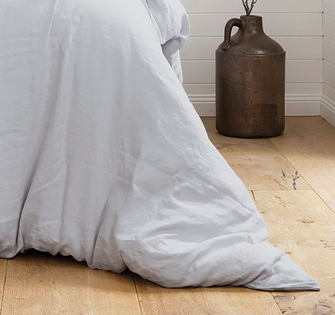 French Linen Quilt Cover Set Range Silver