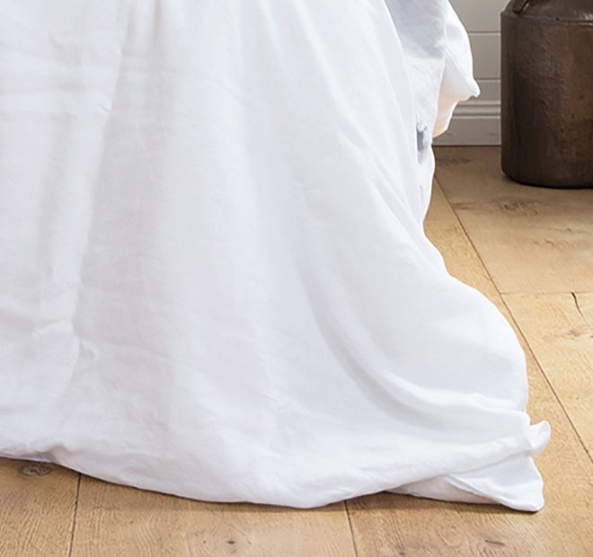 French Linen Quilt Cover Set Range Snow