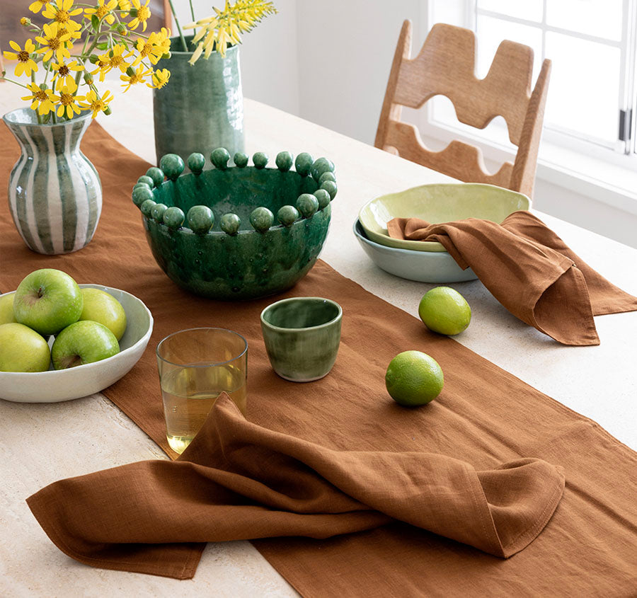 French Linen 35x180cm Table Runner Hazel