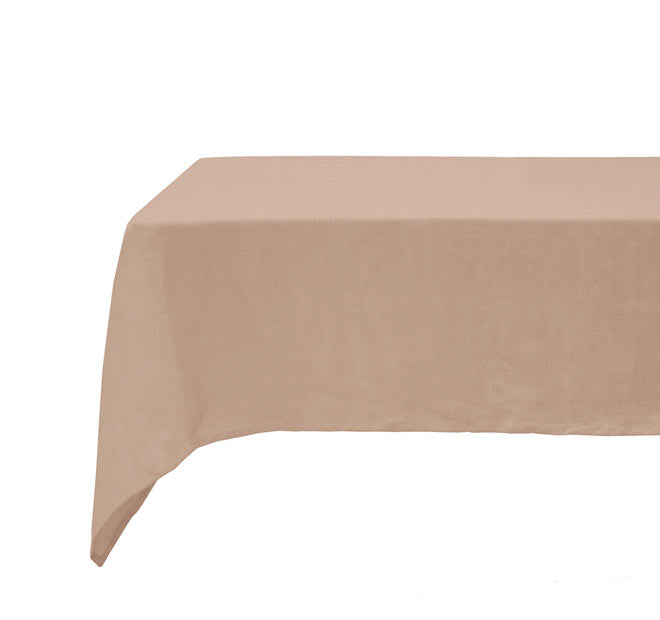 French Linen 150x275cm Tablecloth Tea Rose