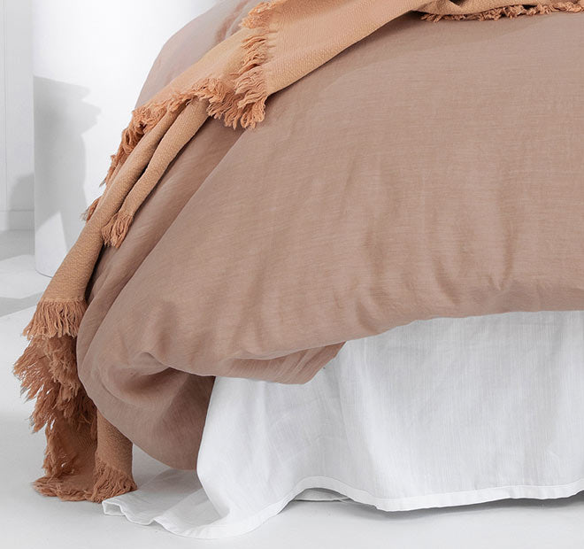 French Linen Quilt Cover Set Range Tea Rose