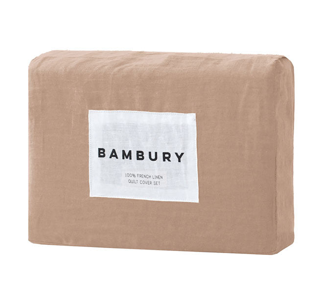 French Linen Quilt Cover Set Range Tea Rose