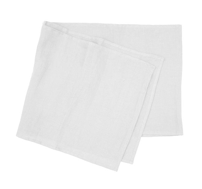 French Linen 35x180cm Table Runner Snow