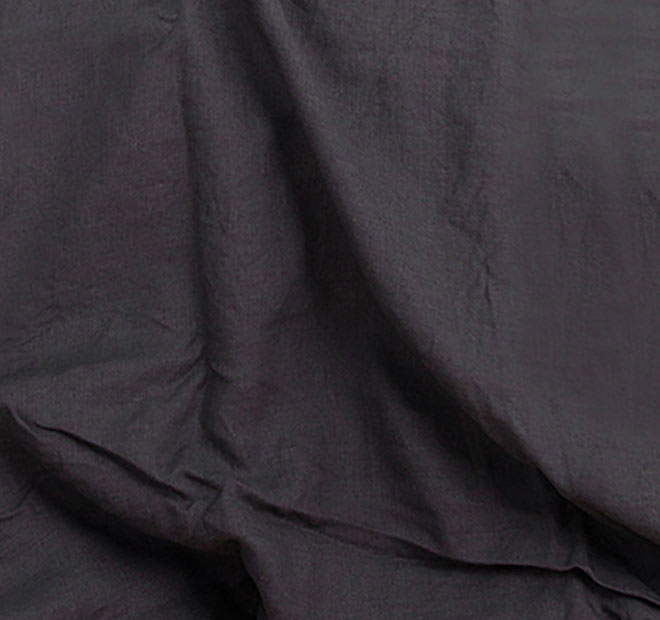 French Linen Valance Range Charcoal