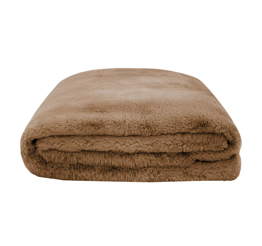 Frida 150x200cm Throw Rug Mocha