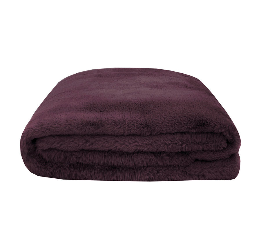 Frida 150x200cm Throw Rug Plum