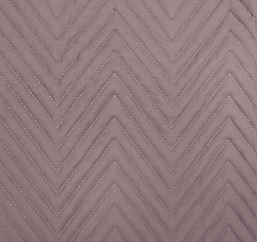 Herringbone Embossed 270x60cm Bed Runner Mauve