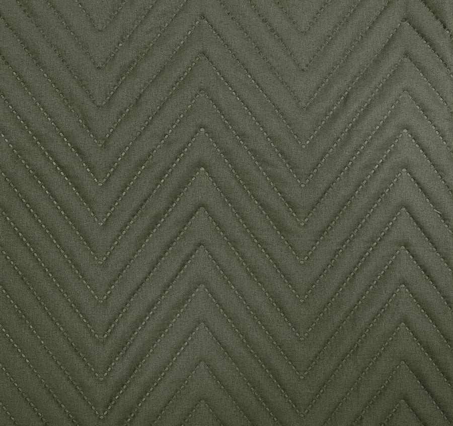 Herringbone Embossed 270x60cm Bed Runner Moss