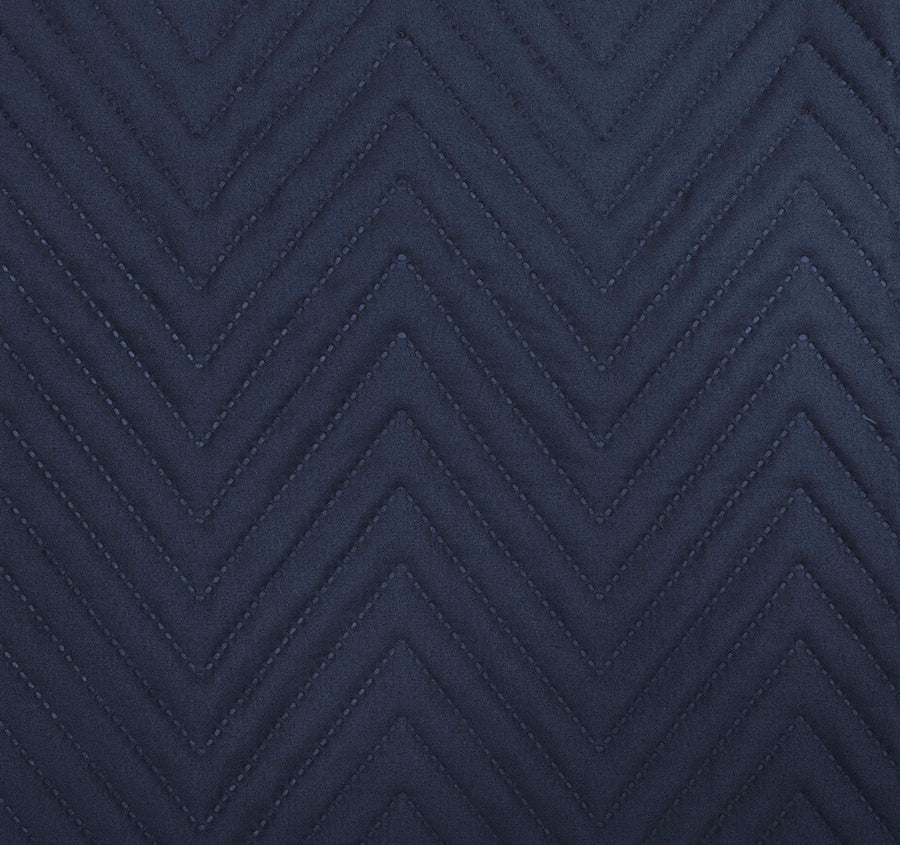 Herringbone Embossed 270x60cm Bed Runner Navy