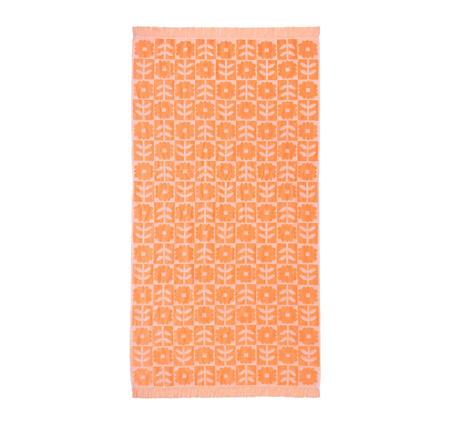 HiLo 90x170cm Beach Towel Bloom Peach