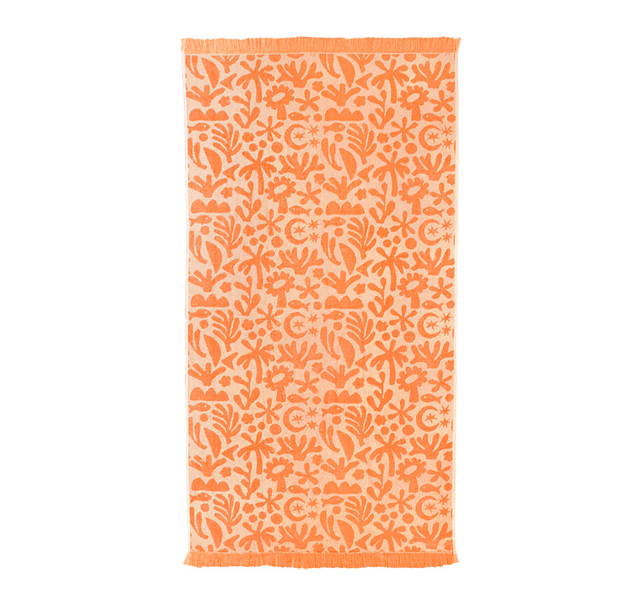 HiLo 90x170cm Beach Towel Holiday Peach