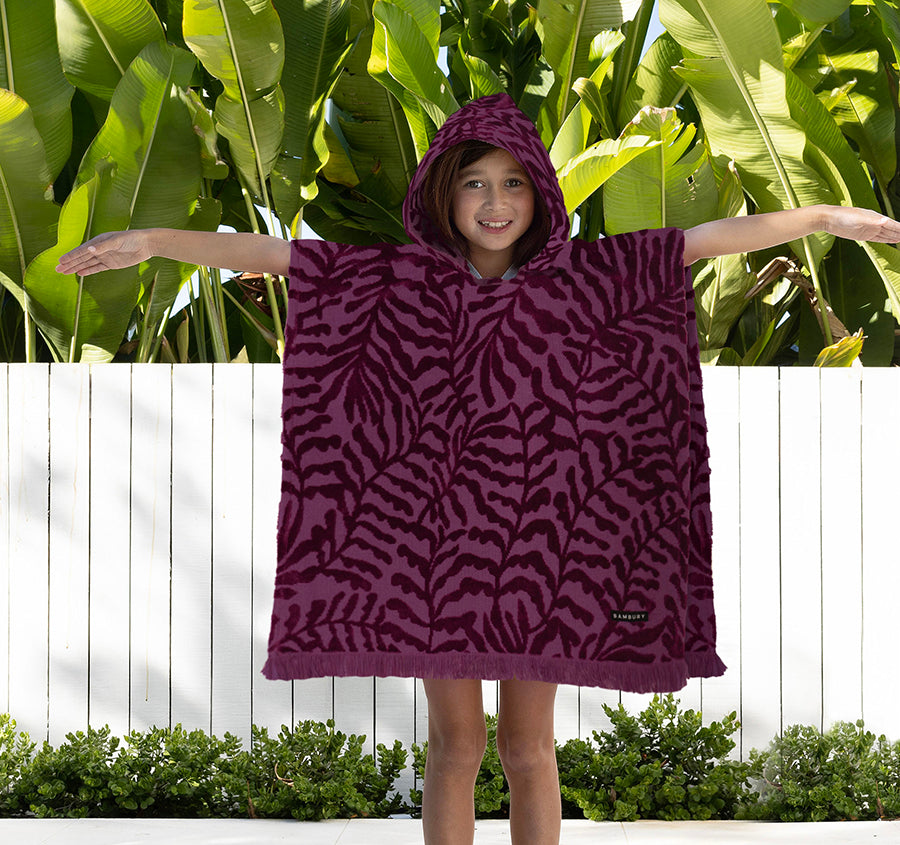 HiLo Kids Poncho Nori Berry