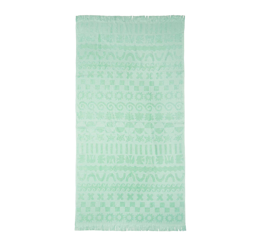 HiLo 90x170cm Beach Towel Solana Mint