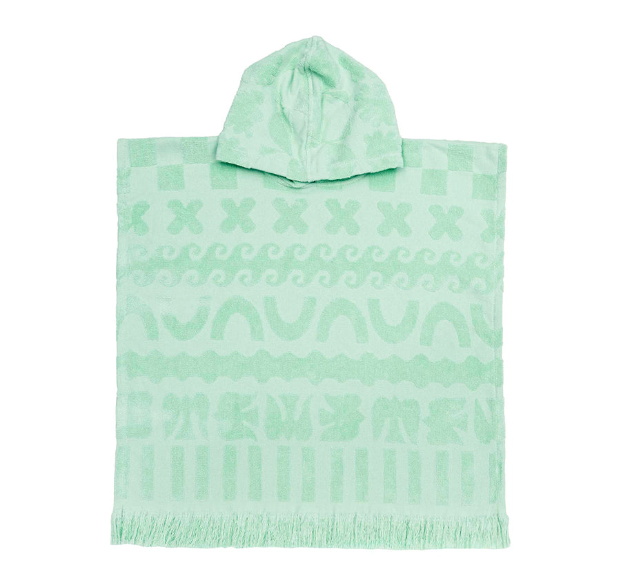 HiLo Kids Poncho Solana Mint