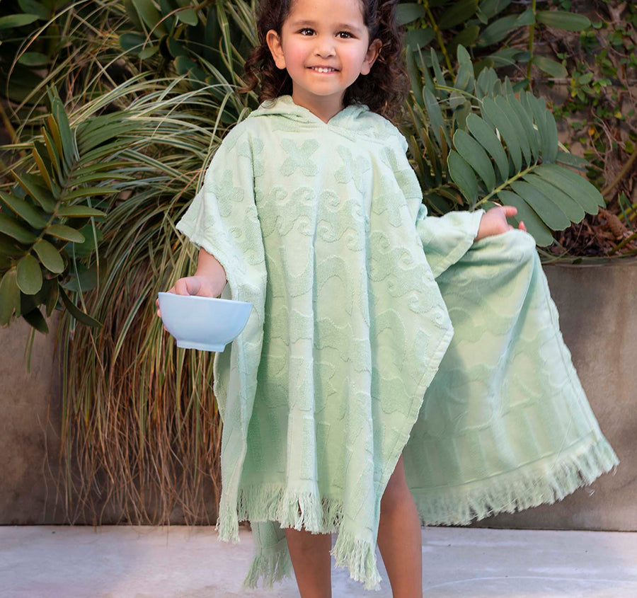 HiLo Kids Poncho Solana Mint