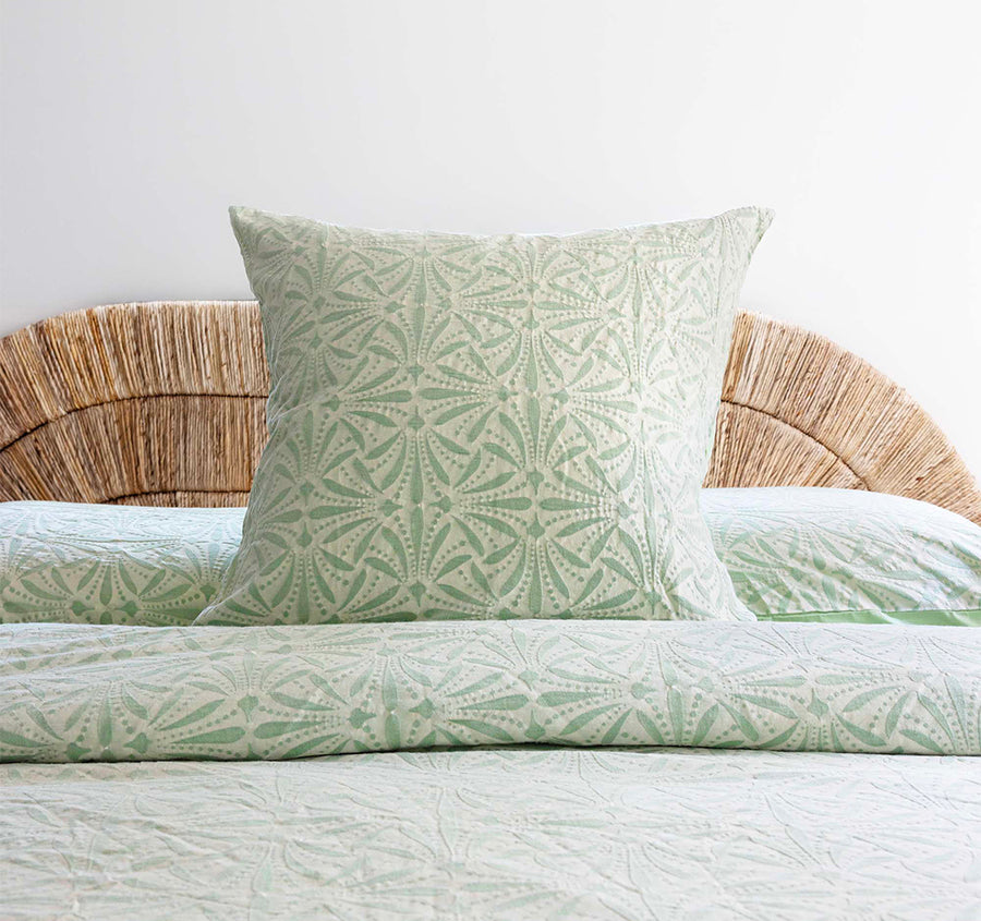 Huxley European Pillowcase Sage