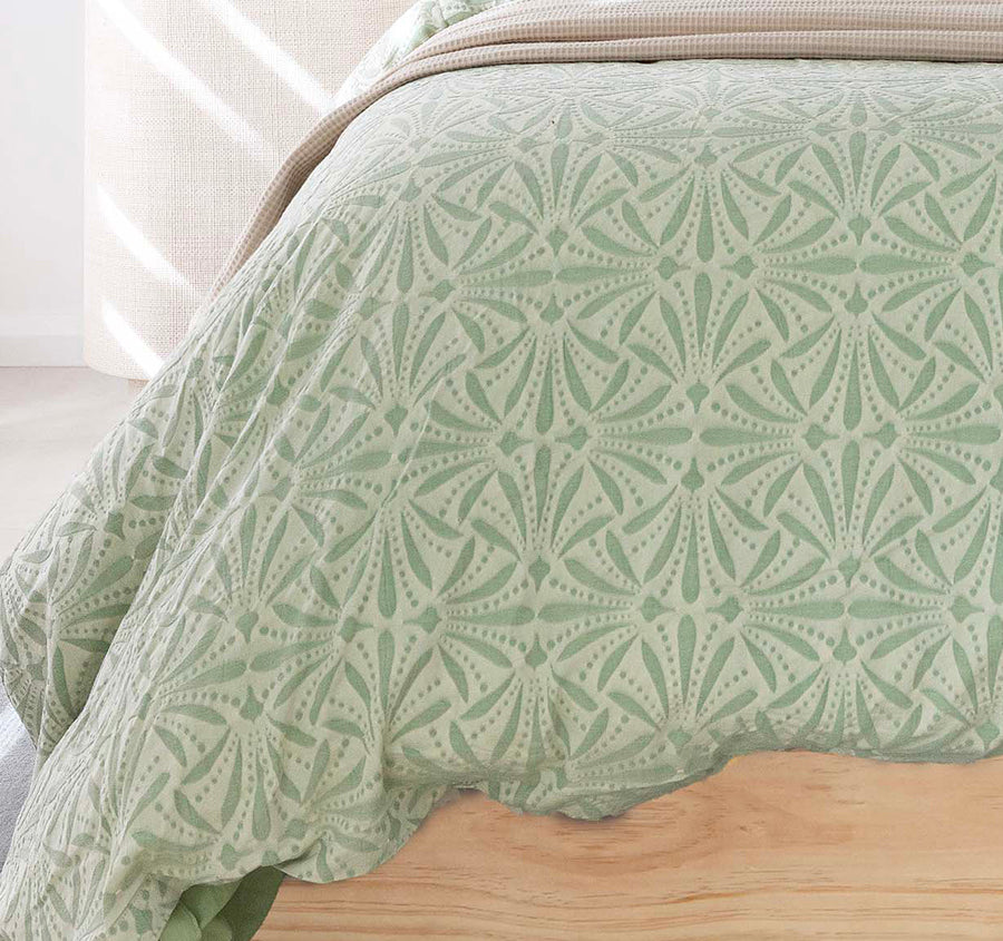 Huxley Quilt Cover Set Range Sage