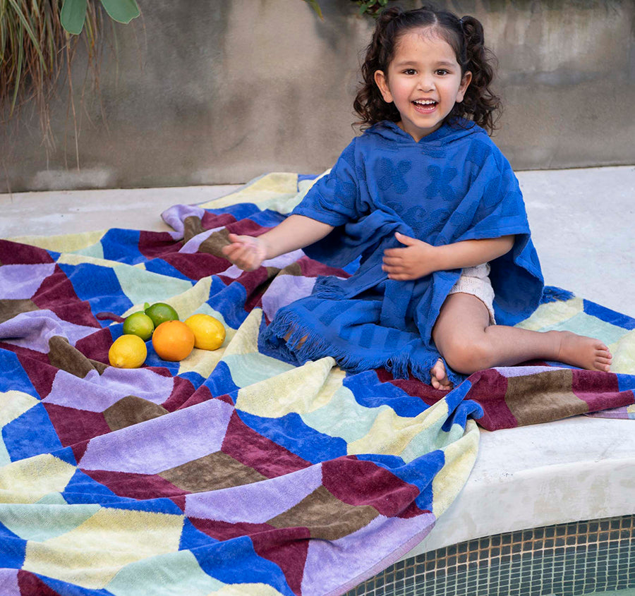 Jacquard 170x170cm Beach Blanket Tessa