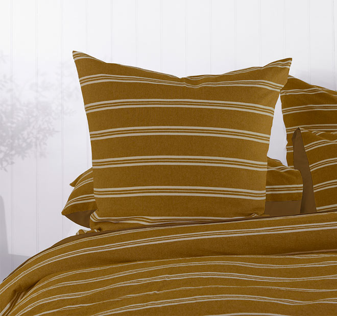 Jasper Quilt Cover Set Range Tobacco