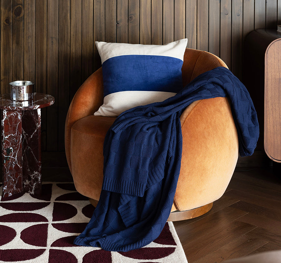 Kembla 50x50cm Filled Cushion Navy