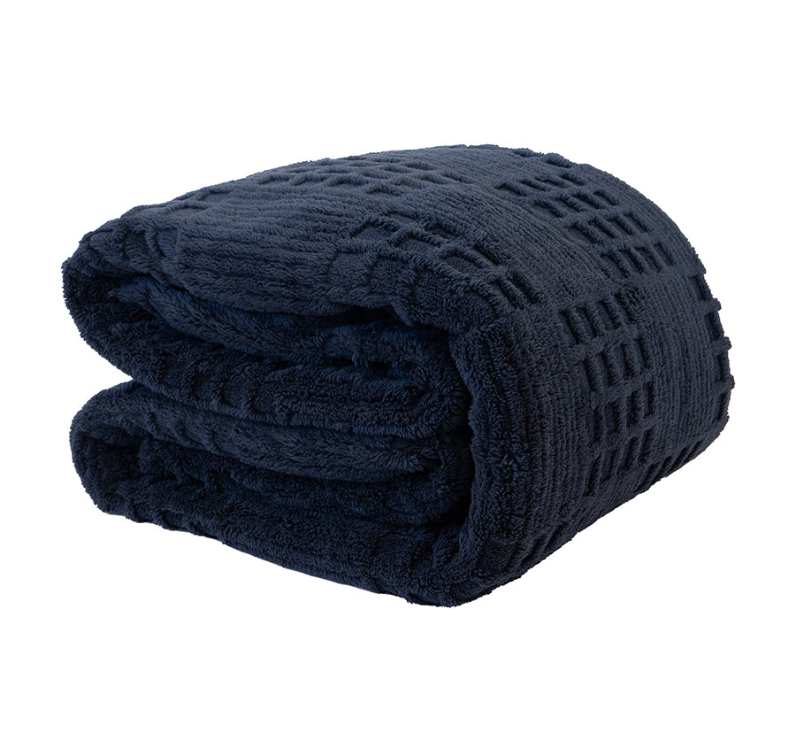 Lattice Sherpa Blanket Range Navy