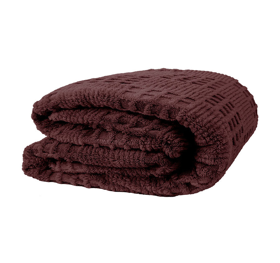 Lattice Sherpa Blanket Range Raisin