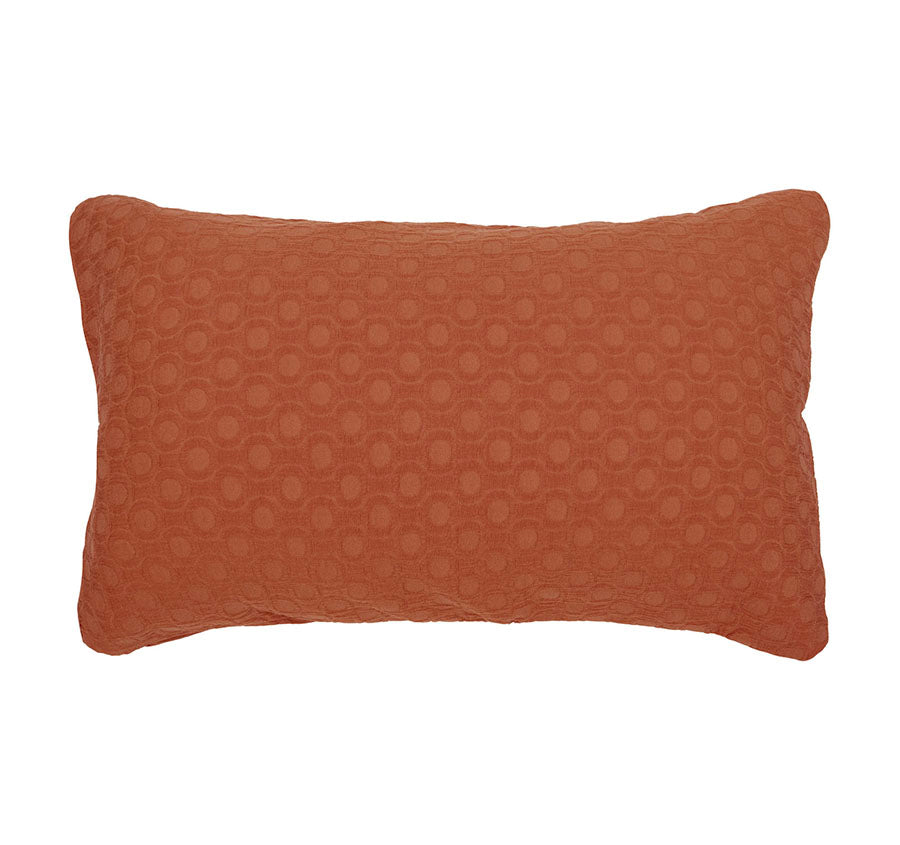 Luna Quilt Cover Set Range Rust