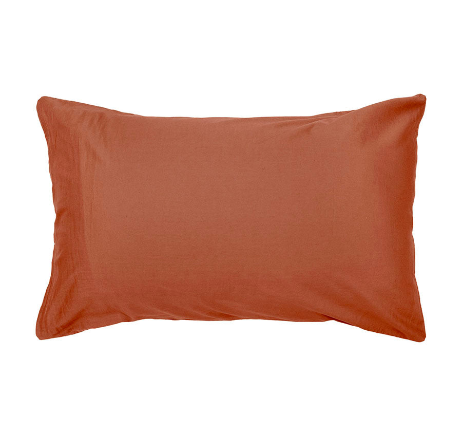 Luna Quilt Cover Set Range Rust