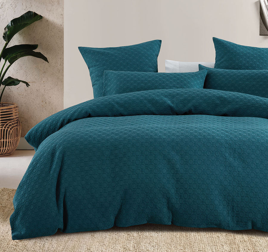 Luna European Pillowcase Teal
