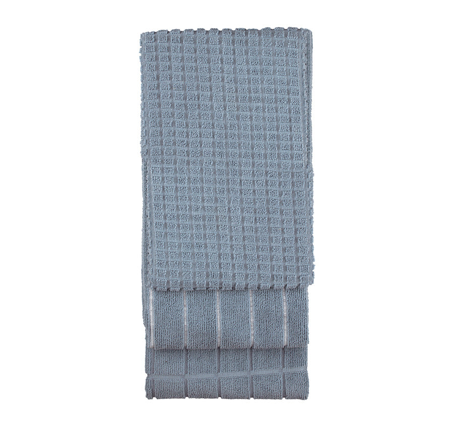Microfibre 3 Pack Tea Towel Blue