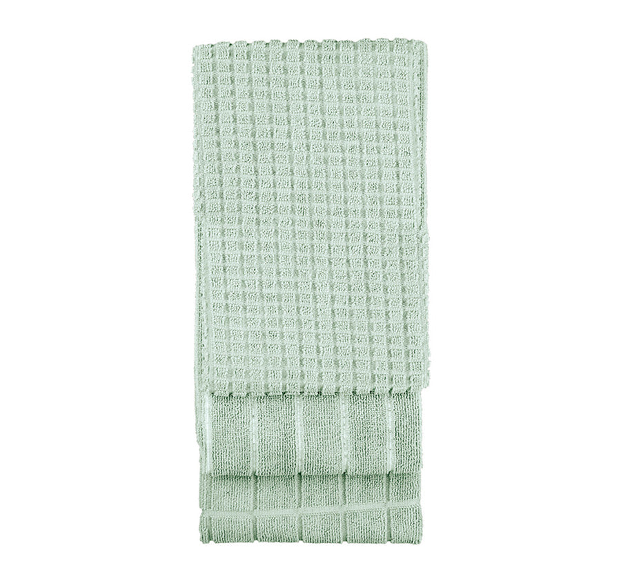 Microfibre 3 Pack Tea Towel Sage