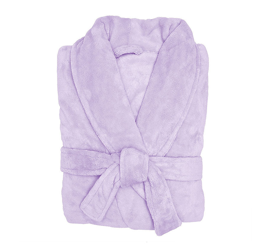 Microplush Bathrobe Range Lilac