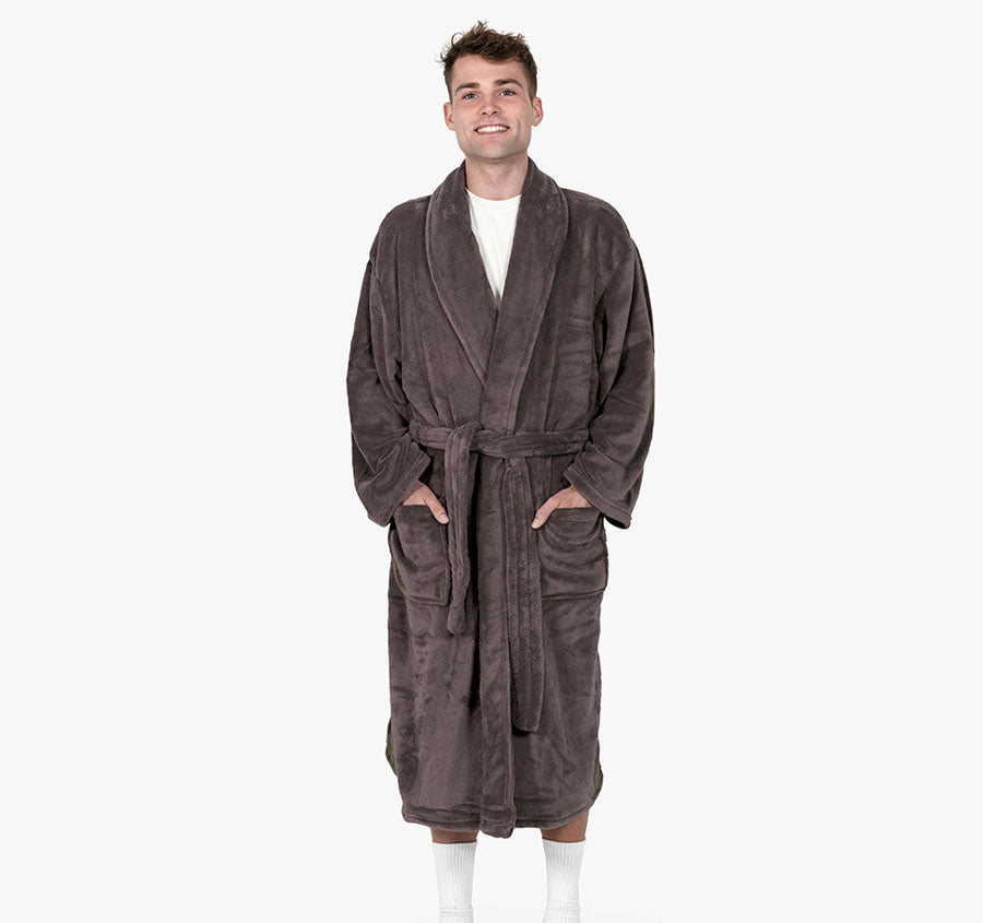 Microplush Bathrobe Range Bitter Chocolate