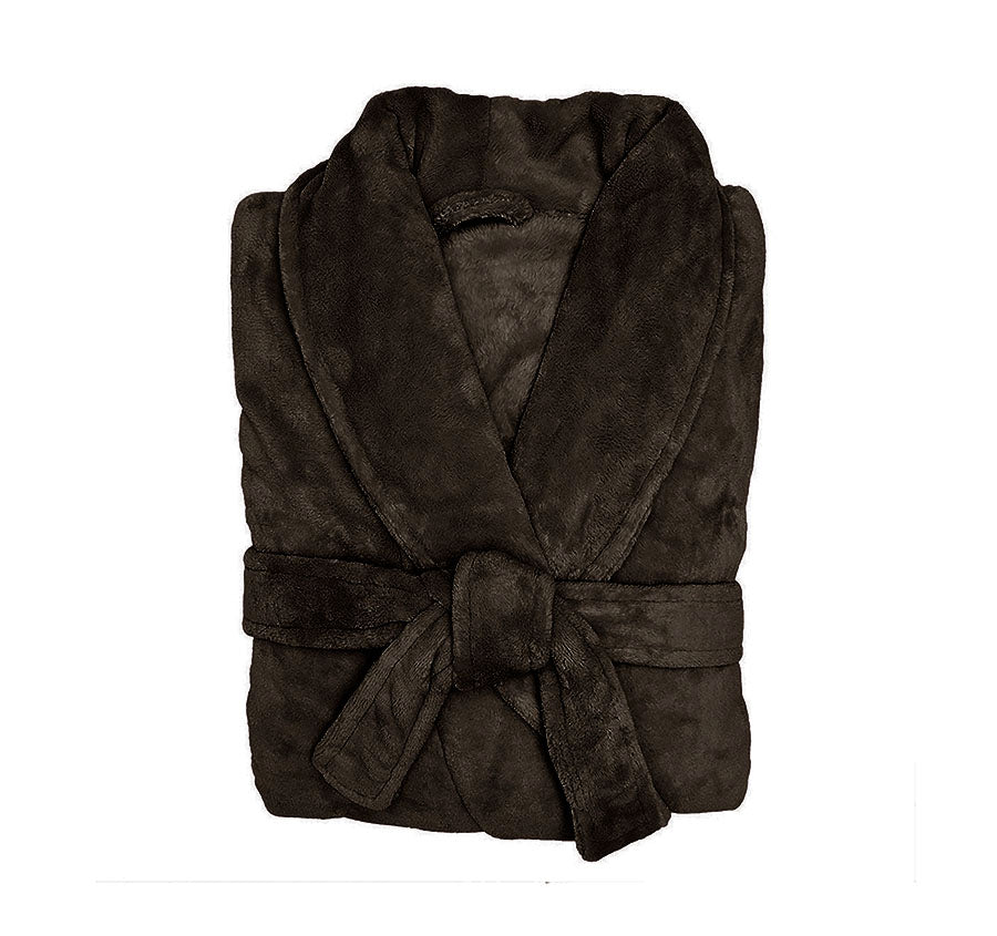 Microplush Bathrobe Range Bitter Chocolate