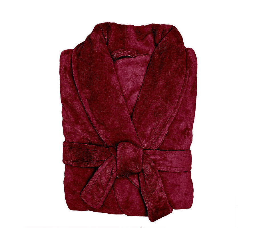 Microplush Bathrobe Range Merlot