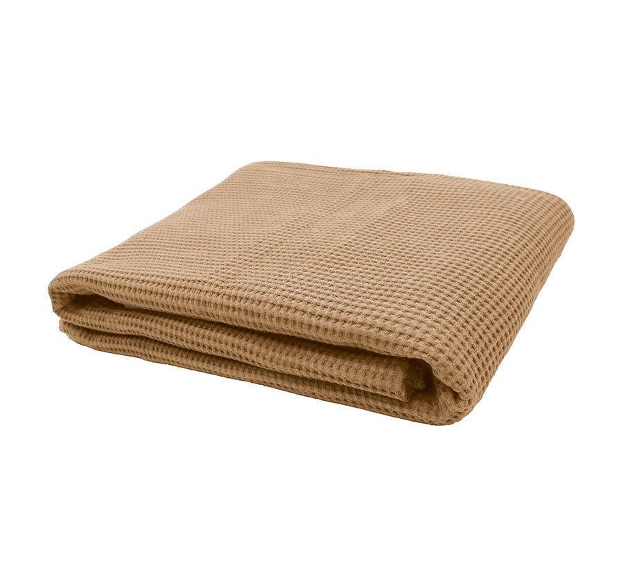 Milo Waffle 130x200cm Throw Rug Chai