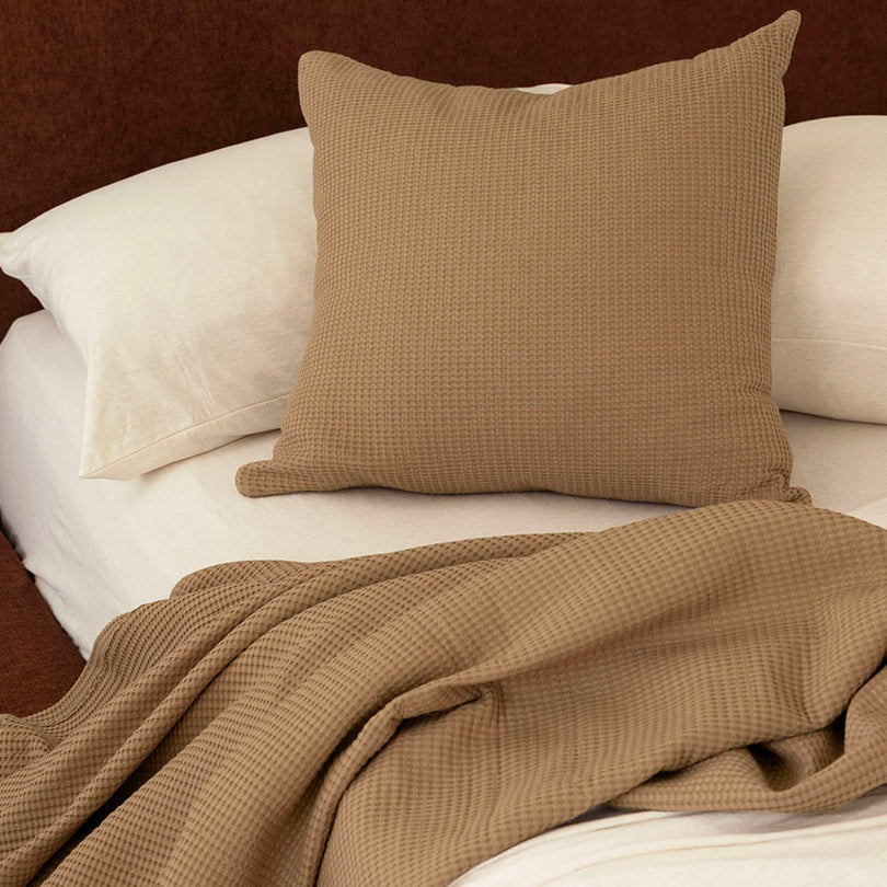 Milo Waffle 130x200cm Throw Rug Chai