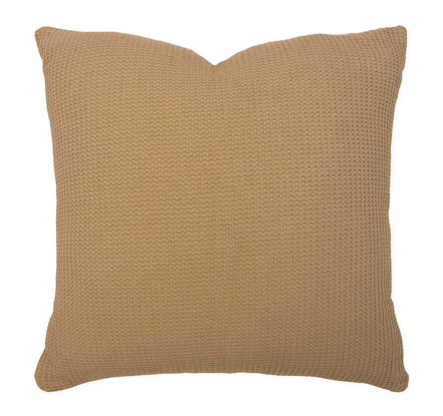 Milo Waffle 50x50cm Filled Cushion Chai