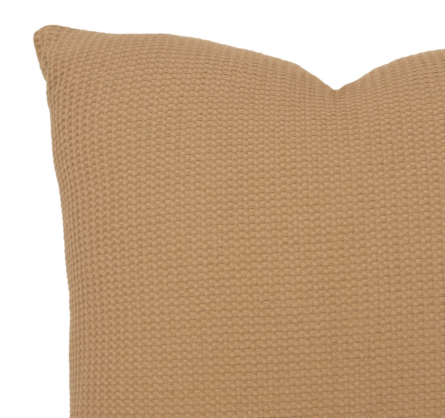 Milo Waffle 50x50cm Filled Cushion Chai
