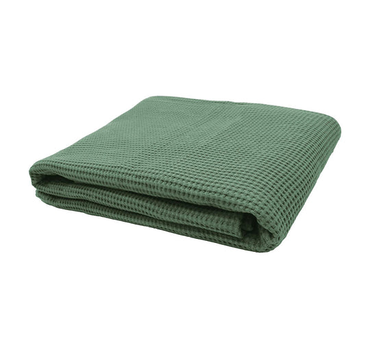 Milo Waffle 130x200cm Throw Rug Juniper