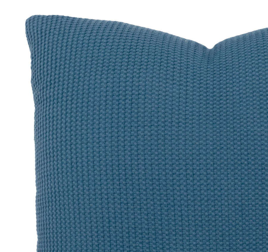 Milo Waffle 50x50cm Filled Cushion Ocean