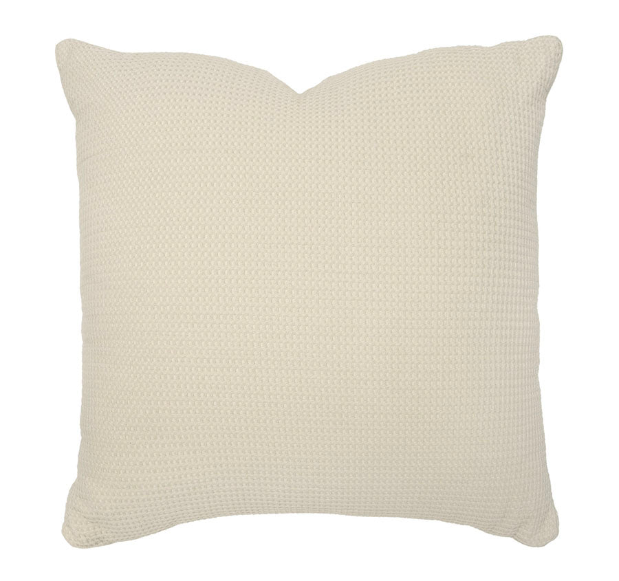 Milo Waffle 50x50cm Filled Cushion Stone