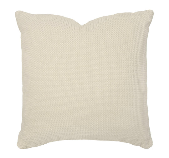 Milo Waffle 50x50cm Filled Cushion Stone