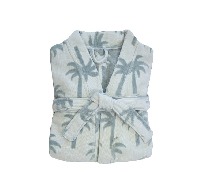 Palm Cotton Robe Surf