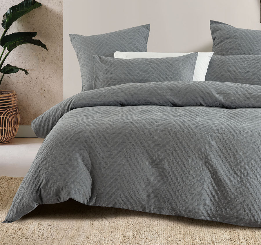 Panama European Pillowcase Steel