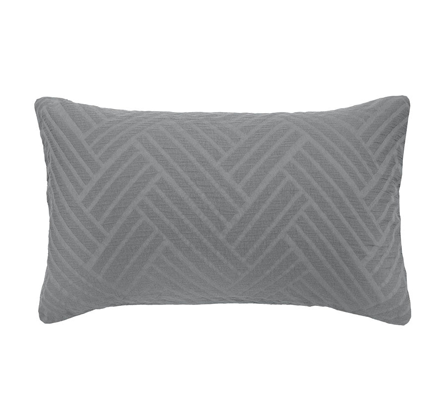 Panama Quilt Cover Set Range Steel