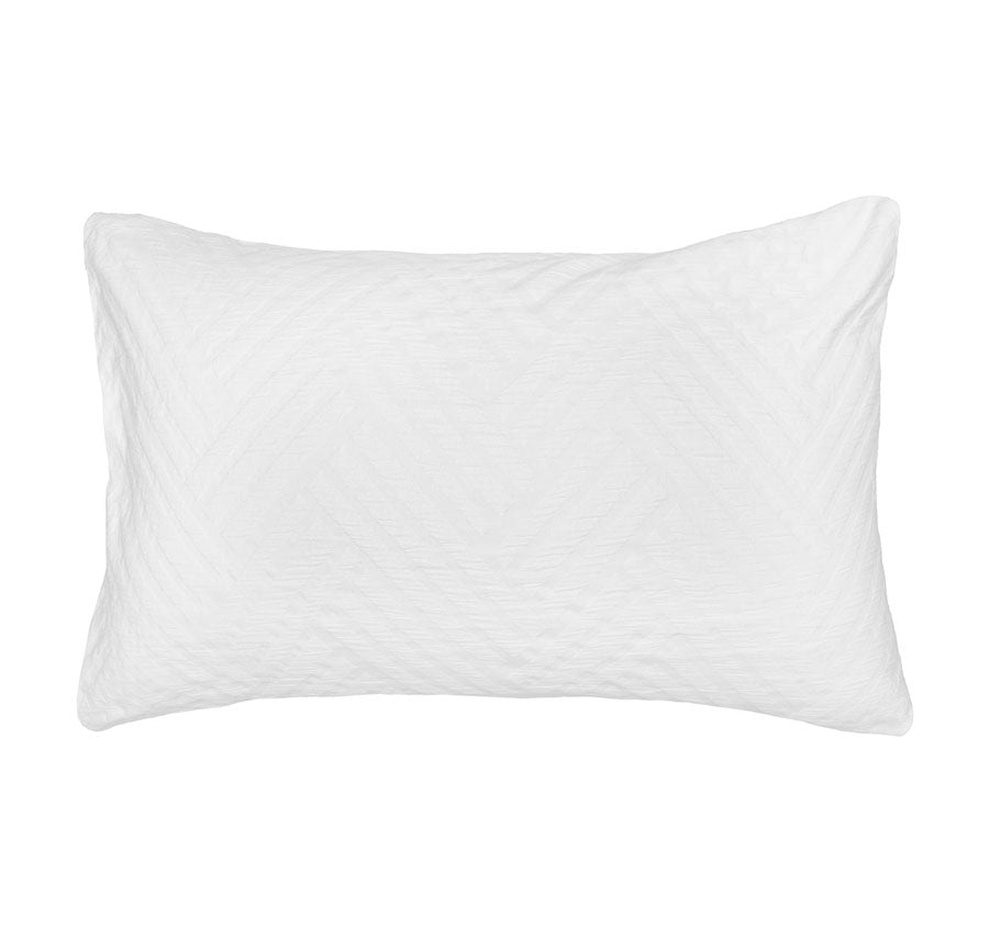 Panama Quilt Cover Set Range White