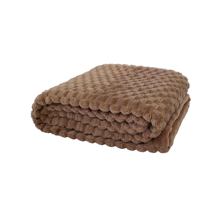 Patton 150x200cm Throw Rug Mocha